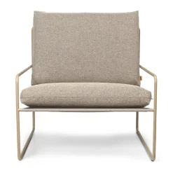 Balkongmöbler·Balkongstolar|Balkongstolar-Ferm Living Desert fåtölj, Cashmere-Dark sand
