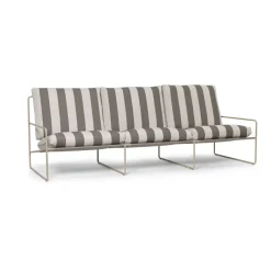 Desert 3-sits soffa, Cash stripe-chocolate^Ferm Living Hot