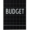 Kalender & Anteckningsblock-Design Letters budgetbok, Svart