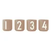 Glöggmuggar|Espressokoppar-Design Letters espressokopp 4-pack, Beige