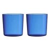 Plastglas-Design Letters Kids Eco dricksglas 2-pack, Blue