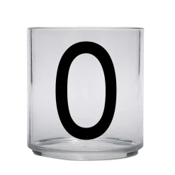 Plastglas-Design Letters Kids glas, O