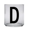 Plastglas-Design Letters Kids glas, D