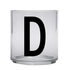 Plastglas-Design Letters Kids glas, D