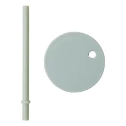 Vin- & Bartillbehör-Design Letters sugrör med lock, Grön