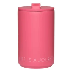 termosmugg, Cherry pink^Design Letters