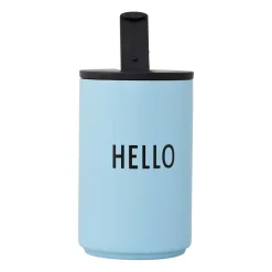 Termosmuggar-Design Letters termosmugg, Light blue-hello
