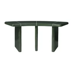 Trädgårdssoffor & Trädgårdsbänkar|Bänkar-Ferm Living Deya curved sittbänk, Dark green, 110x40x45,5 cm