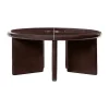 Deya soffbord Ø80x32 cm, Chestnut brown^Ferm Living Sale