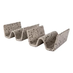 Serveringsfat & Uppläggningsfat-Sagaform Ditte tacoställ 2-pack, Grå-svart