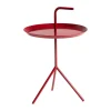 Avlastningsbord & Sidobord-HAY DLM sidobord Ø38 cm, Cherry red high gloss