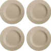 Dots tallrik 28 cm 4-pack, Beige^Scandi Living Online