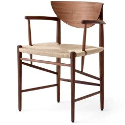 Drawn stol HM4 med armstöd, Valnöt^&Tradition Outlet