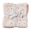 Dreamy Dots bebisfilt 120x120 cm 2-pack, Powder^Done by deer Hot