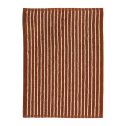 Badrumsmattor-Scandi Living Drift badrumsmatta 50x70cm, Brun-vit