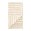 Drift handduk 30x50 cm, Beige-vit^Scandi Living Best