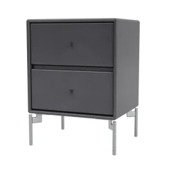 Drift sängbord, coal 36, kromben cm^Montana Sale