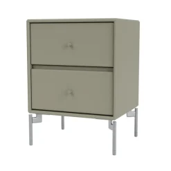 Sängbord-Montana Drift sängbord, fennel 144, kromben cm