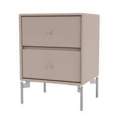 Drift sängbord, mushroom 137, kromben cm^Montana Outlet