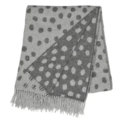 Droplets bomullspläd 130x185 cm, Grå^Scandi Living Online