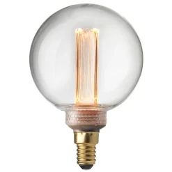 Ljuskällor|Övriga Lamptillbehör-Globen Lighting E14 LED laser filament glob, 8 cm, E14