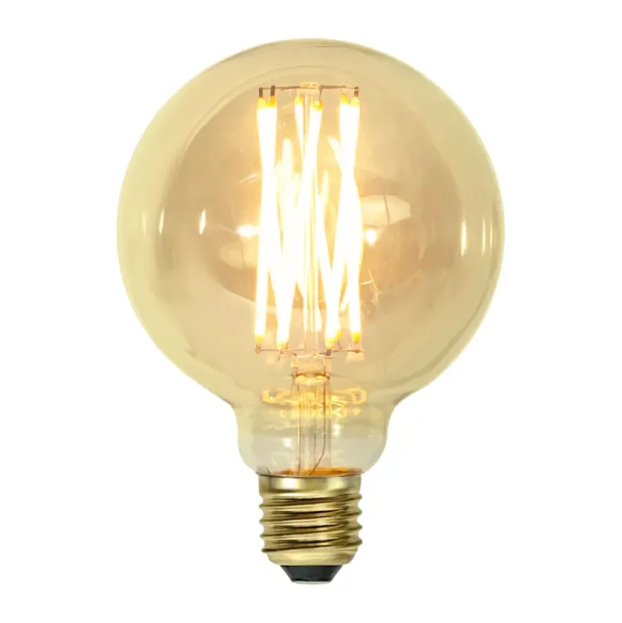 Övriga Lamptillbehör|Ljuskällor-Star Trading E27 LED Vintage ljuskälla 3,7 W, Guld