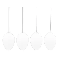 Påskdekorationer & Påskpynt-Cooee Design Easter Deco ägg påskdekoration 4-pack, White