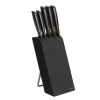 Edge knivblock med 5 knivar, Svart^Fiskars Discount