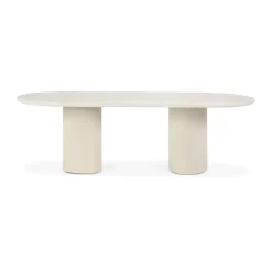 Matbord-Ethnicraft Elements Oblong matbord, Off white