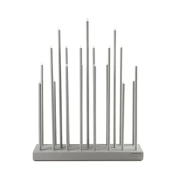 Adventsljusstakar|Fönsterlampor-Elflugan Grande elljusstake, Ljusgrå