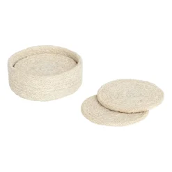 Glasunderlägg-Dixie Ella glasunderlägg Ø10,5 cm 6-pack, Pure white