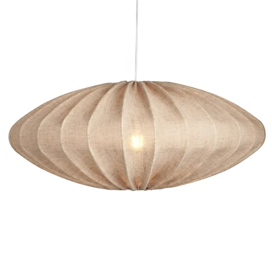 Ellipse lampskärm 65 cm linne, Sand^Watt & Veke New