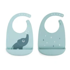 Haklappar-Done by deer Elphee haklapp 2-pack, Blue