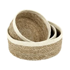 Emil brödkorg 3-pack, natur-vit^Dixie Discount