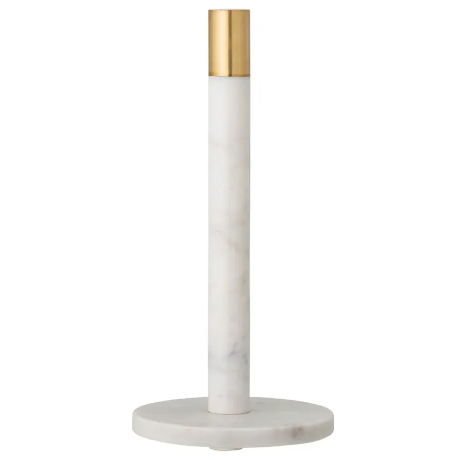 Emira hushållspappershållare marmor 32 cm, Vit^Bloomingville Online