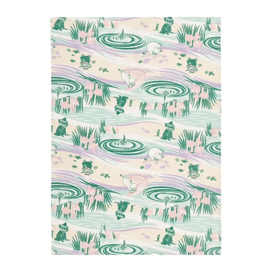 En dag på stranden Mumin kökshandduk, 50x70 cm^Moomin Arabia Best