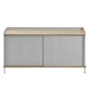 Enfold sidobord lågt 125x45x63 cm, Oak-Grey^Muuto Hot