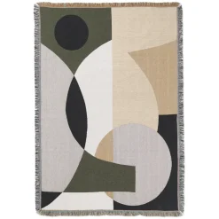 Bomullsplädar & Bomullsfiltar-Ferm Living Entire tapestry pläd, 120x170 cm