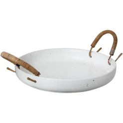bricka med handtag vit, Ø25 cm^ERNST Sale