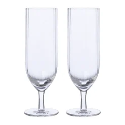 Champagneglas-ERNST champagneglas räfflad 2-pack, Klar