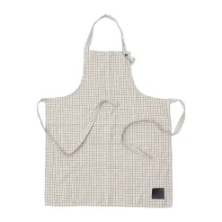 Förkläden|Förkläden-ERNST förkläde rutigt, Natur-svart