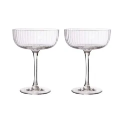 glas på fot 2-pack, Klar^ERNST Clearance