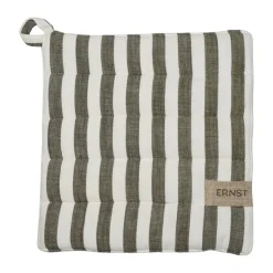 Grytlappar & Grytvantar|Grytlappar & Grytvantar-ERNST grytlapp bred rand 23x25 cm, Salvia-vit