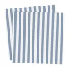 servett randig 33x33 cm 20-pack, Ljusblå-vit^ERNST Hot