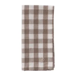 servett rutig 40x40 cm, Mullvad-vit^ERNST Best