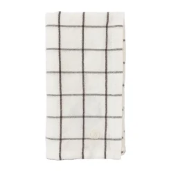 servett storrutig 40x40 cm, Vit-brun^ERNST Sale