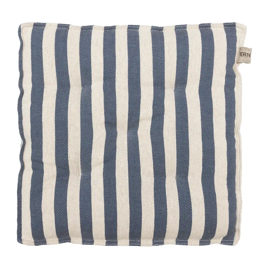 Stolsdynor-ERNST sittdyna 45x45 cm, Vit-blå