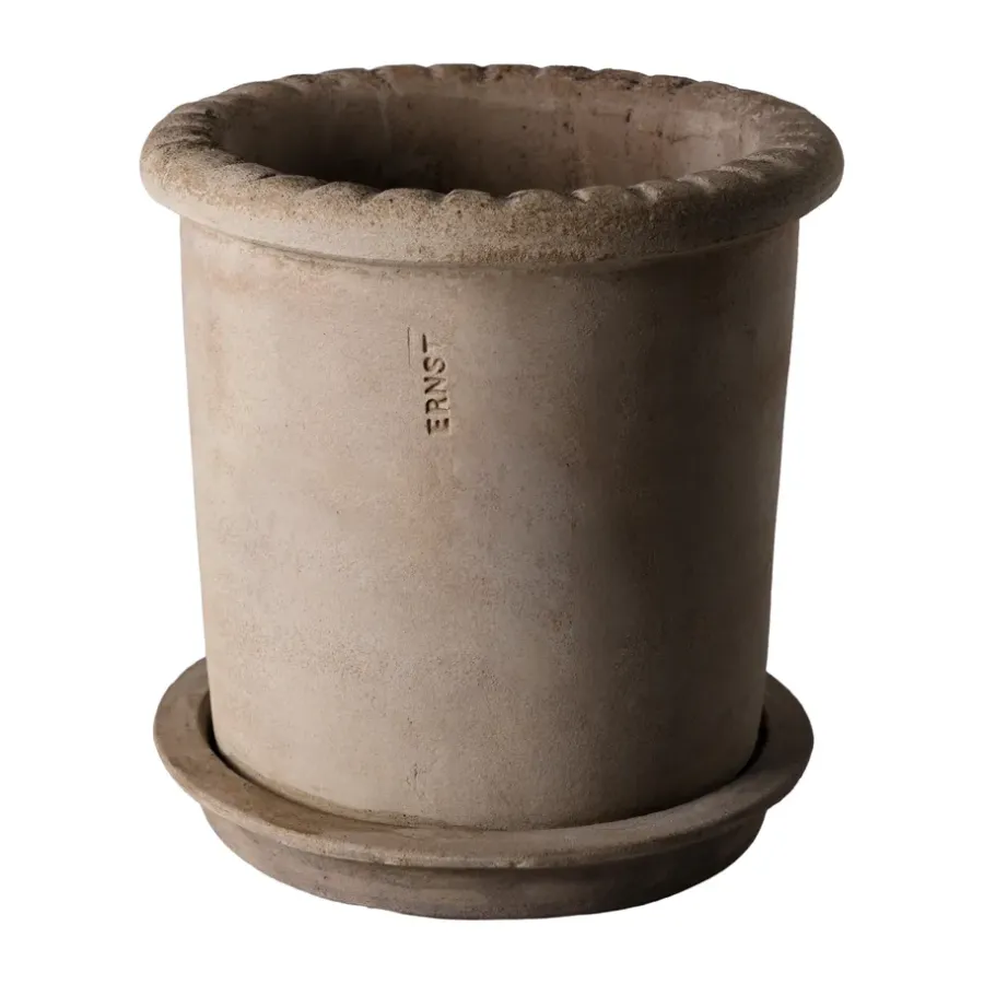 terrakotta kruka med fat, Ø20x20 cm^ERNST Clearance