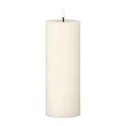 Led-Ljus-Ester & erik blockljus LED, 06 Ivory, 20 cm