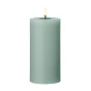 Led-Ljus-Ester & erik blockljus LED, 67 Jade stone, 15 cm